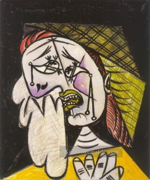 La femme qui pleure au foulard 4 1937 Kubismus Ölgemälde